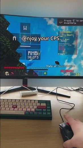 How to get high CPS in BedWars 🔥🔥 #bridging #minecraft #hypixel #reducing