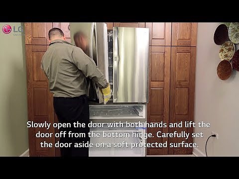 LG Refrigerator - How to Remove Your Doors (4 Door-French Door)