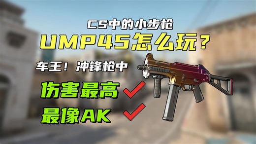 ⚡【CS2】UMP45使用技巧：最像AK的一把微冲！⚡