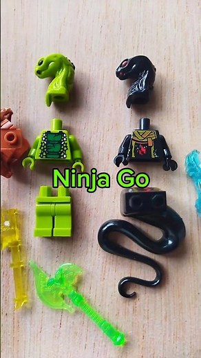 Built lego ninja go serpentine tribe pyro vipers minifigure | unofficial lego