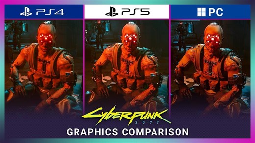 【赛博朋克2077】PS4 vs PS5 vs PC 物理细节对比