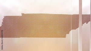 Tennessee State (USA) Map Opener on Minimal Background, Multi Purpose Background Useful for Politics, Elections, Travel, News and Sports Events