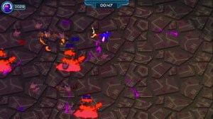 Those bat heads explode if you touch them on the floor! CyberHeroes Arena DX will be released this Friday (February 17th) on #PS4, #PS5, #Switch, #Xbox, and #Steam! 🤖Add the game to your Steam wishlist: https://store.steampowered.com/app/2233240/ | Ratalaika Games