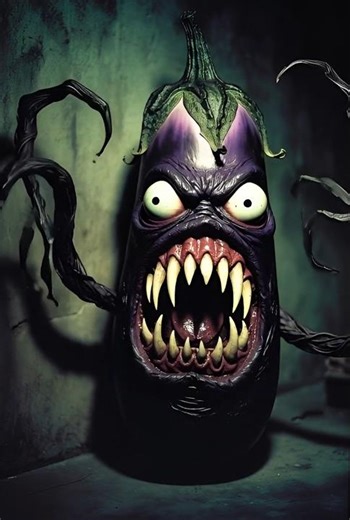 Eggplant Horror version #horror #horroranimation #scary