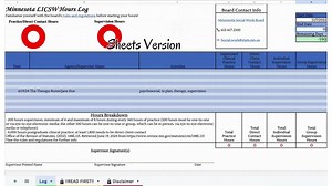 Minnesota LICSW, Clinical Hours Tracker, Supervision Log for Master Social Worker - MSW Student or MSW Graduation Gift - Etsy