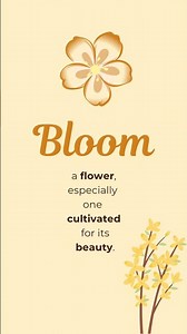 Learn the Word 'bloom' in Seconds #englishlanguage #englishvocabmastery