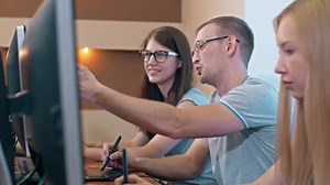 Stock Video Designers Working In The Office Live Wallpaper For PC