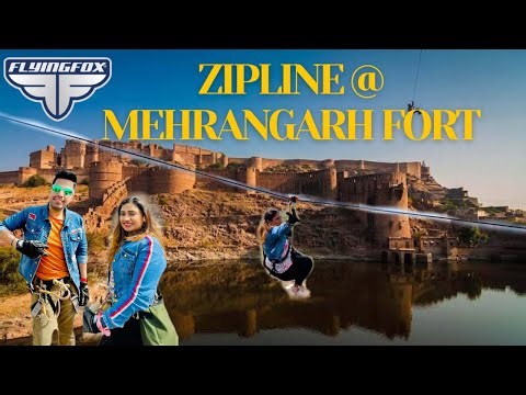 ZIP-LINING AT MEHRANGARH FORT | FLYING FOX | JODHPUR #zipline #flyingfox #topthingstodoinjodhpur