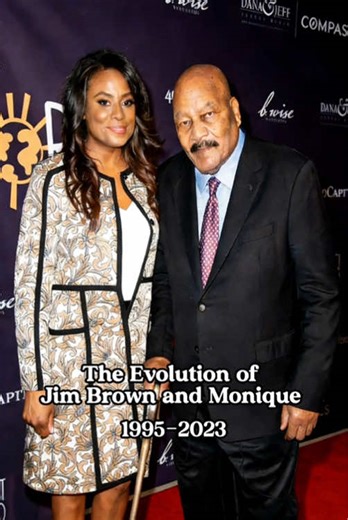 The Evolution of Jim Brown and Monique 1995-2023#nfl #jimbrown #monique #tiktokbrasil #tiktokviral