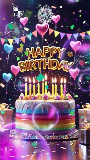 🌈 Epic 3D Birthday Cake Explosion 🎂 | Happy Birthday to You Song ✨🎆