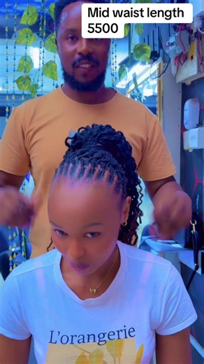 Mid Waist Length Artificial Dreadlocks Installation
