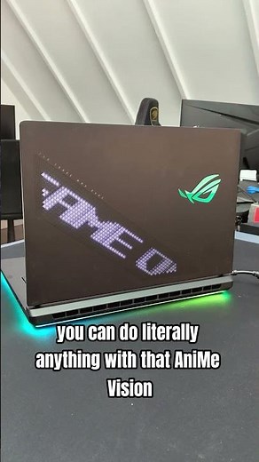 The @asusrog_za Rog Strix 18 features it's own Anime Vision display, woot!