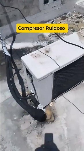 Noisy compressor 🔕 with vibration 📳 and excessive noise #videos #minisplit #technicaldiagnosis