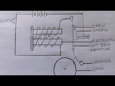 How to draw an electric bell step by step || drawing of an electric bell