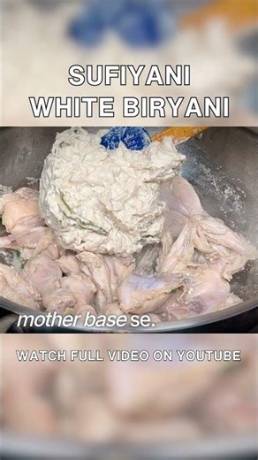 Shahi safed biryani with mother base…