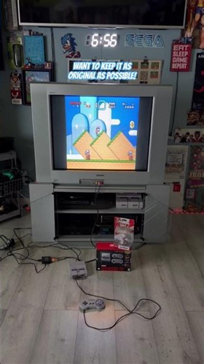 SNES Classic Mini CRT Hmdi to AV #snesclassic #crttv #videogameconsole