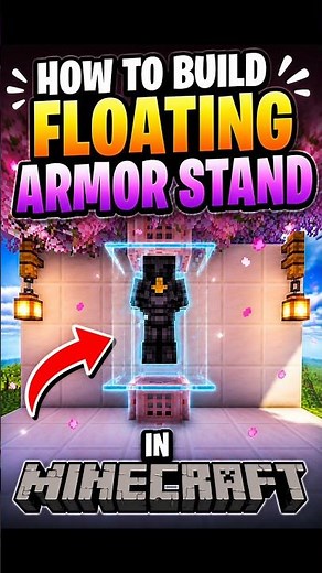 HOW TO BUILD FLOATING ARMOR STAND IN MINECRAFT 😳🔥 | EASY TUTORIAL