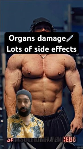 Steroids + synthol + hgf = organs damage and lots of side effects ￼… #ytshorts #shorts