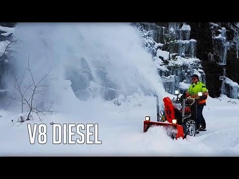My V8 Diesel Snowblower in Action