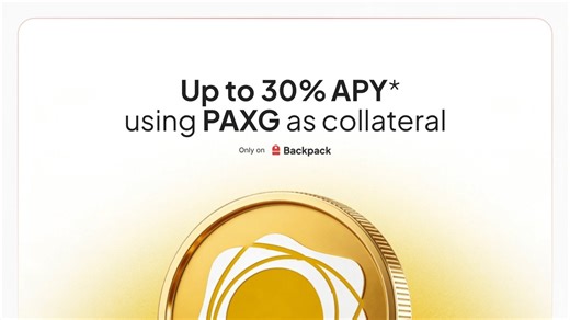 Your gold should be earning.PAXG Yield Boost: trade on Backpack to unlock up to 30% APY on your PAXG. The more you trade, the more you earn.Collateral stays active. Yield stacks.Opt in and read full details: https://t.co/OYJOLtRArD