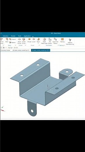 Sheet Metal Part Design Tutorial in Siemens NX | #nxcad #siemensnx #caddesign #ugnx #sheetmetals