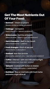 Maximising and getting the most bang for your buck out of your food with more nutrients Everyone now takes the time to source the best ingredients, but subtle changes and tweaks can add up nutritionally You might already be doing these health swaps or hacks These are easy ways to increase your nutrition in a health optimisation preventive strategy. Food first…. Ryan #nutrition #nutritiontips #nutrientdense #eatrealfood #nutritionist #healthcoach | Live Vitae Personalised Nutritionist & Optimal H
