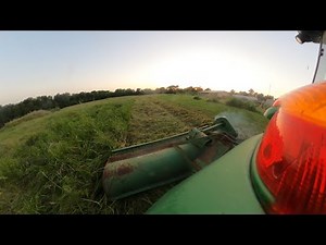 New to me John Deere 25A Flail mower setup and smoke test