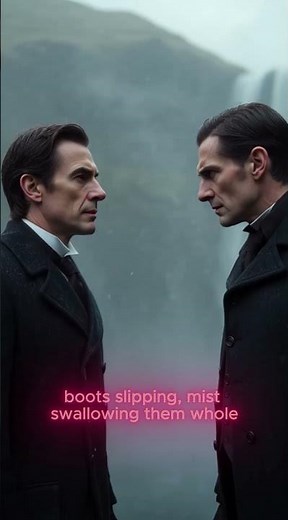 Holmes Vs. Moriarty at Reichenbach Falls
