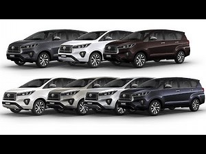 2021 Toyota Innova Crysta - All Colour Options - Images | AUTOBICS