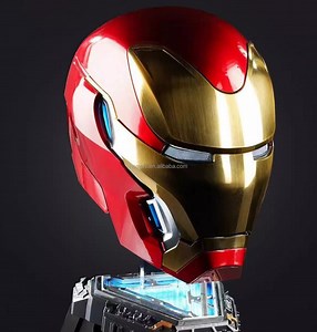 [Hot Item] Remote Control Iron Man Mk5 Helmet Wearable Electric Voice Control Mk 50 Animatronic Ironman Helmet Change Face