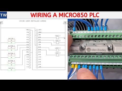 Wiring an Allen Bradley Micro850 PLC