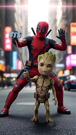 Groot’s Epic Day with Deadpool – Must Watch#Groot#Deadpool##MarvelVlog#Avengers#Shorts#ViralShorts