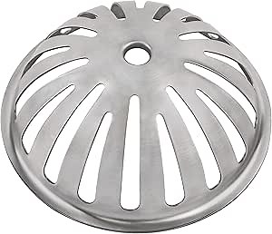 Leyso Type 304 Stainless Steel Heavy Duty Dome Sink Drain Strainer Floor Sink Drain Cover, 16 Gauge, 1.2 MM Thickness, 5-1/2" D x 2” H (Pack of 1)