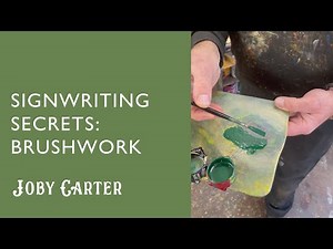 Signwriting Tips: Brushwork. How to keep a chisel end on your brush to paint perfect lines