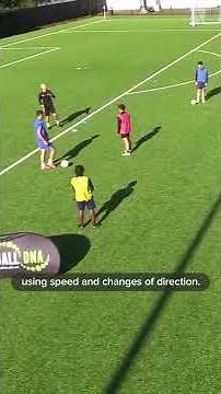 Shielding & Staying On The Ball - Football Coaching Tips - #shorts