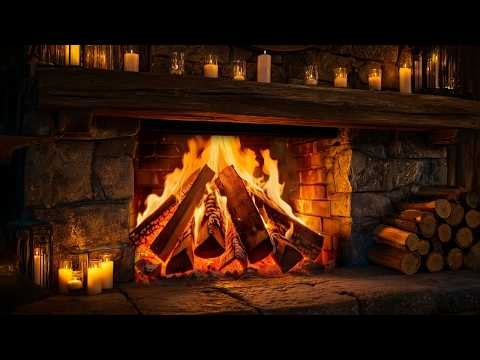 🔥 10-Hours Night Fireplace | Natural Fire Sounds for Rest and Deep Sleep ( No Music )