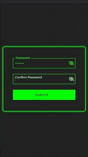 Password Show and Hide using HTML CSS & JavaScript #animation