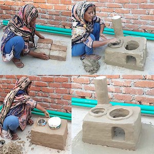 836K views · 9.4K reactions | How to make mud clay oven for outdoor cooking | Rana Craft | Facebook