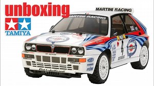 开箱 TAMIYA XV-01 LANCIA DELTA RC 套件 58569.