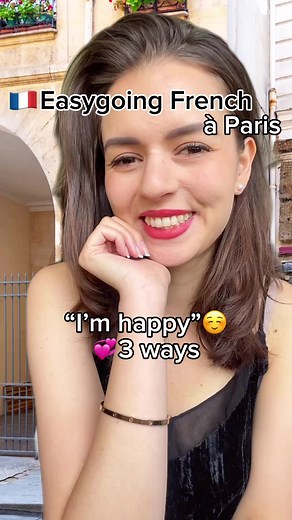 🇫🇷 Bonjour ! Let’s say “I am happy” in 3 ways! 💞☺️ Daily French conversations 🥐 different ways of saying “I am happy” ❣️ Je suis contente ❣️ Je suis heureuse ❣️ Je suis aux anges 🥐 Exemple Personne 1 : J’ai eu une promotion au travail ! Personne 2 : Je suis contente ! / Je suis heureuse ! / Je suis aux anges ! 🥐 Pronunciation tips ❣️ Je suis contente - zhuh swee kohn-tahnt ❣️ Je suis heureuse - zhuh swee uh-ruhz ❣️ Je suis aux anges - zhuh swee oh zhanj 🇬🇧 I am happy / thrilled 💞 Commen