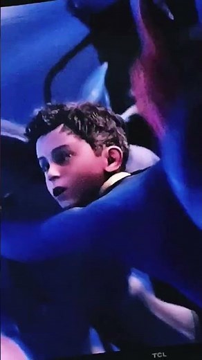 Polar Express roller coaster scene