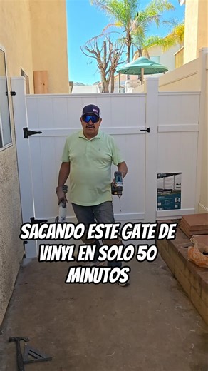 I made this vinyl gate in just 50 minutes #youtubeshorts #trending #shorts #viral #work #tips #diy