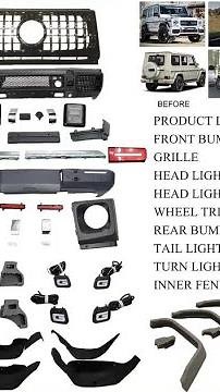 Old W463 to new latest W464 2019+ G Wagon facelift conversion upgrade detailed parts video