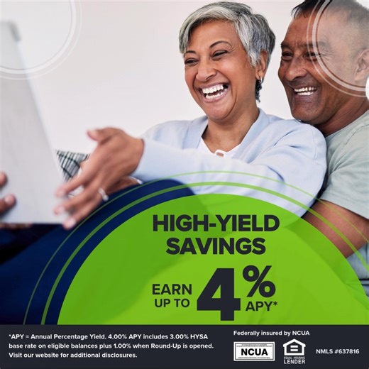 💰 Grow your savings, without giving up access to your money! Earn up to 4.00% APY* with Nutmeg's High-Yield Savings Account. It’s flexible and designed to help you reach your goals faster. Open an HYSA today! https://bit.ly/nutmeg-hysa | Nutmeg State Financial Credit Union
