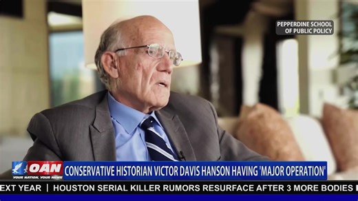 Conservative Historian Victor Davis Hanson receives well wishes, after announcing he is having a “major operation.” Watch OAN Live here: https://live.oann.com/home.ktv?utm_source=socials&utm_medium=social media&utm_campaign=fb | One America News Network