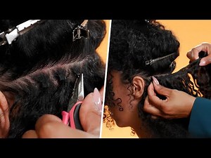 MICROLINK EXTENSIONS TUTORIAL ON CURLY HAIR