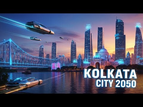 Kolkata 2050 – The Futuristic Smart City of India | Ultra Realistic 8K Sci-Fi Cinematic #kolkata