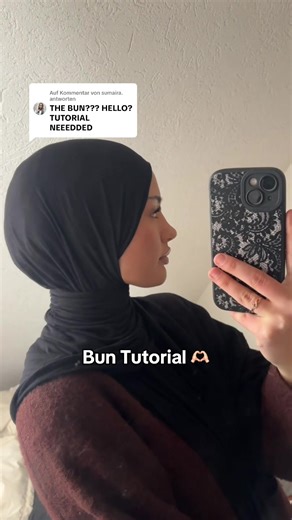 Antwort auf @sumaira. hope it helps 🫶🏻 #hijab #tutorial | bun tutorial for hijab