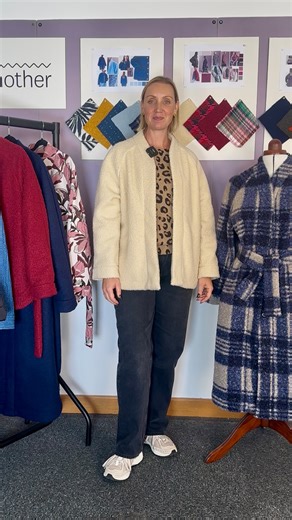 Fabric Godmother on Instagram: "Let me introduce the arbre coat sewing pattern, the first coat sewing pattern from Fabric Godmother. We want to show you that it doesn’t have to be difficult to sew your own coat from scratch. The Arbre coat pattern closes with a wrap-front fastened by either press studs or a tie belt. It features raglan sleeves and beautiful curved hem detail. You can also choose from interior seam finishing techniques, such as Hong Kong binding, or opt for the optional add-on li