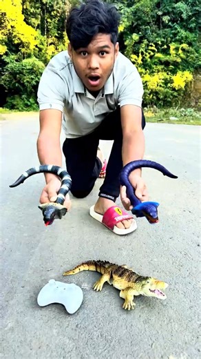 2 Remote Control Alag Alag Colour Rc Snake 🐍 ||Mara Rc Crocodile|| Unboxing & Tasting Video 🔥